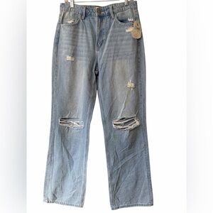 Altar'd State Light Blue Distressed Women's Flare Jeans